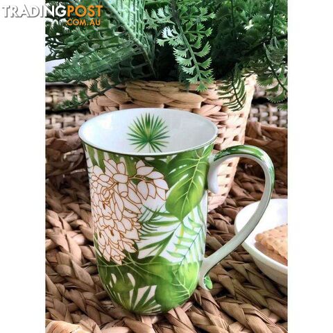 Tropical Palms Fine Bone China Mug 405cc - 9342816010653