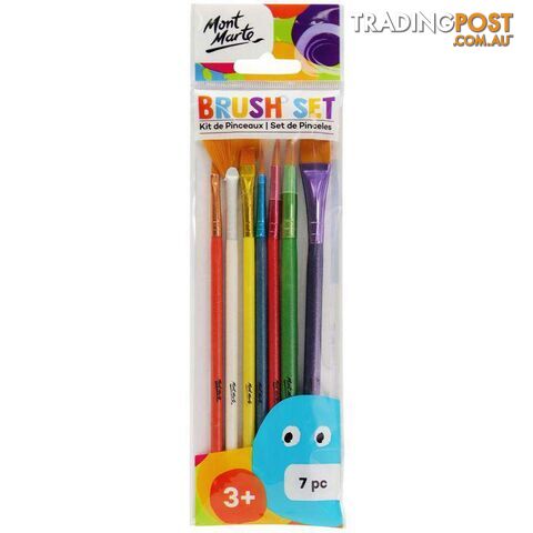 Mont Marte Kids Brush Set 7pcs - 9328577039232