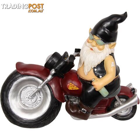 Bad As Biker Garden Gnome 33cm - 9319844589680