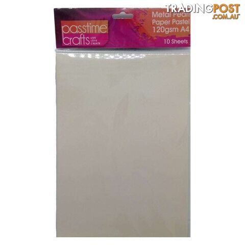 Metal Pearl Paper Pastel 120gsm A4 Grey 10 Pieces - 800309