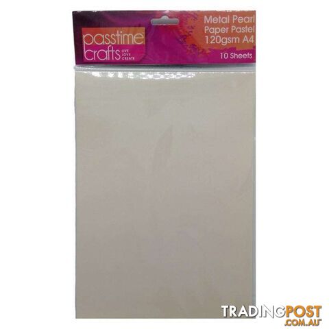 Metal Pearl Paper Pastel 120gsm A4 Grey 10 Pieces - 800309