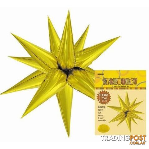 Glitz Starburst Gold 70cm (27.5) - 9311965428527