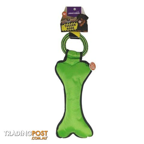 Pet Toy Tuff Busta Tugger Bone Green 39cm - 800473