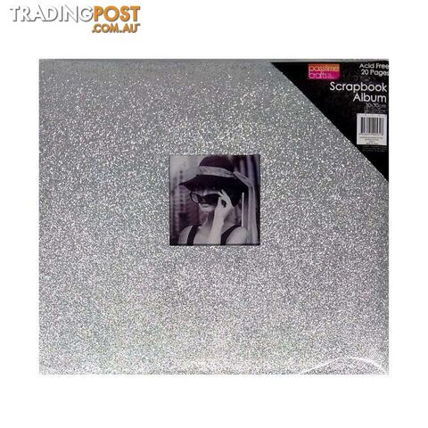 Scrapbook Album Glitter Silver 30x30cm 20 Pages - 800351