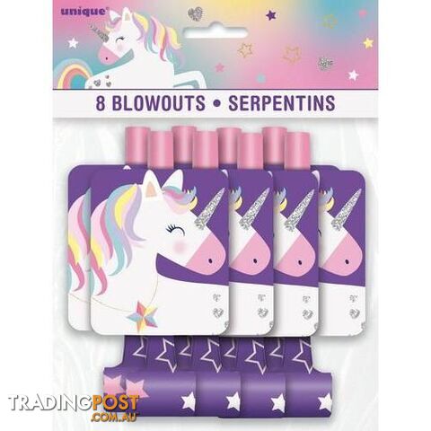 Unicorn Party 8 Blowouts - 011179725021