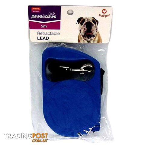 Retractable Dog Lead Blue 5mtr - 800432