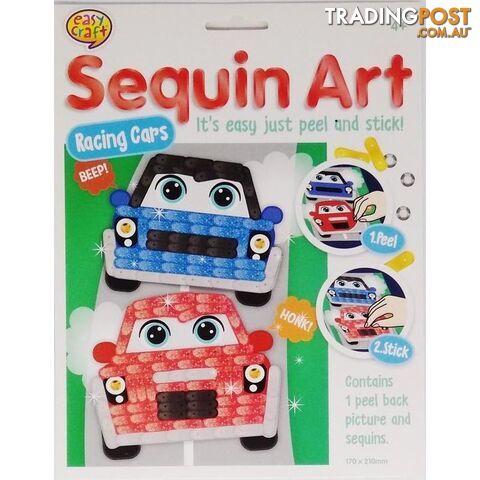Sequin Art Craft Kit Assorted 4 Designs - 800712