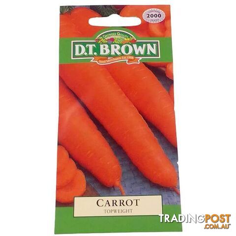 Carrot Topweight Seeds - 5030075020684