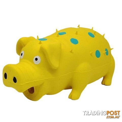 Pet Toy Latex Pig Yellow - 800443
