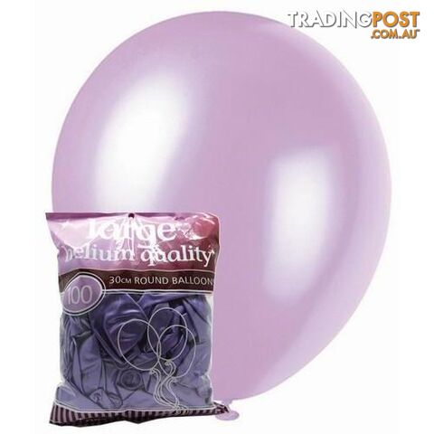 Lavender - 100 x 30cm (12) Pearl Balloons - 9311965012894