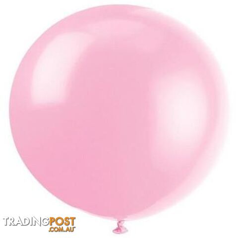 Powder Pink 6 x 91cm (36) Latex Balloons - 011179567249
