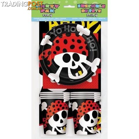 Pirate Fun Party Pack For 8 - 011179404971