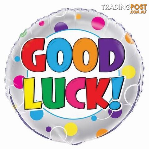 Dots Good Luck 45cm (18) Foil Balloon Packaged - 011179566532
