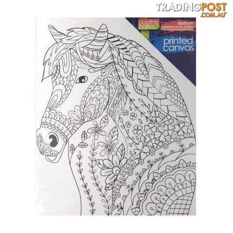 Printed Colour In Canvas 40x50cm Horse - 801000