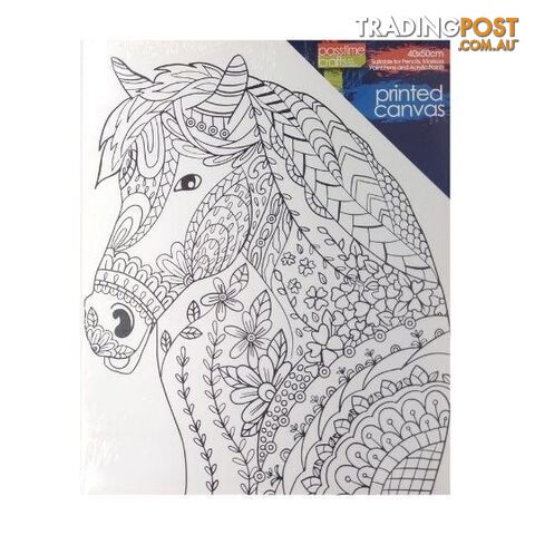 Printed Colour In Canvas 40x50cm Horse - 801000