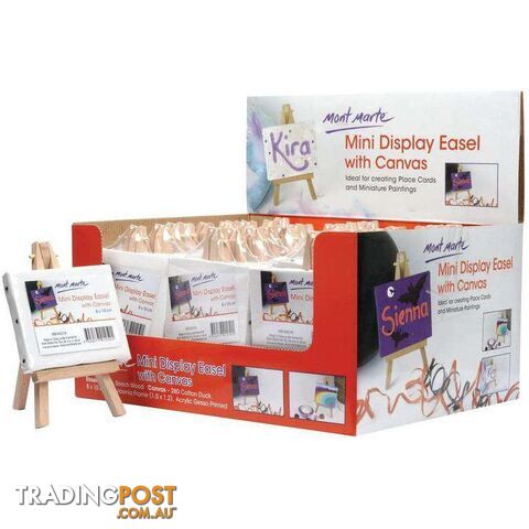 Mini Display Easel with Canvas 8x10cm - 9328577012501