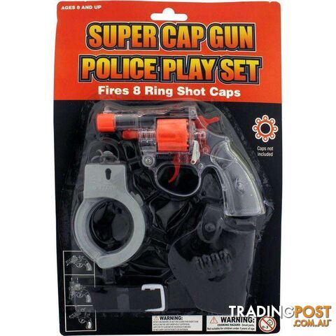 Super Cap Gun Police Play Set - 9326243131327