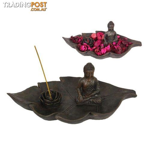 Zen Buddha Relaxation Station Incense Holder 42cm - 9319844566896