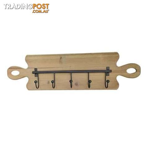 Wooden And Metal Wall Hook - 9328644070199