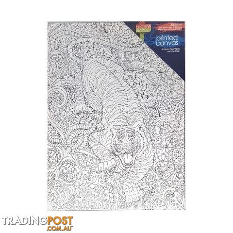 Printed Colour In Canvas 30x40cm Tiger - 800989