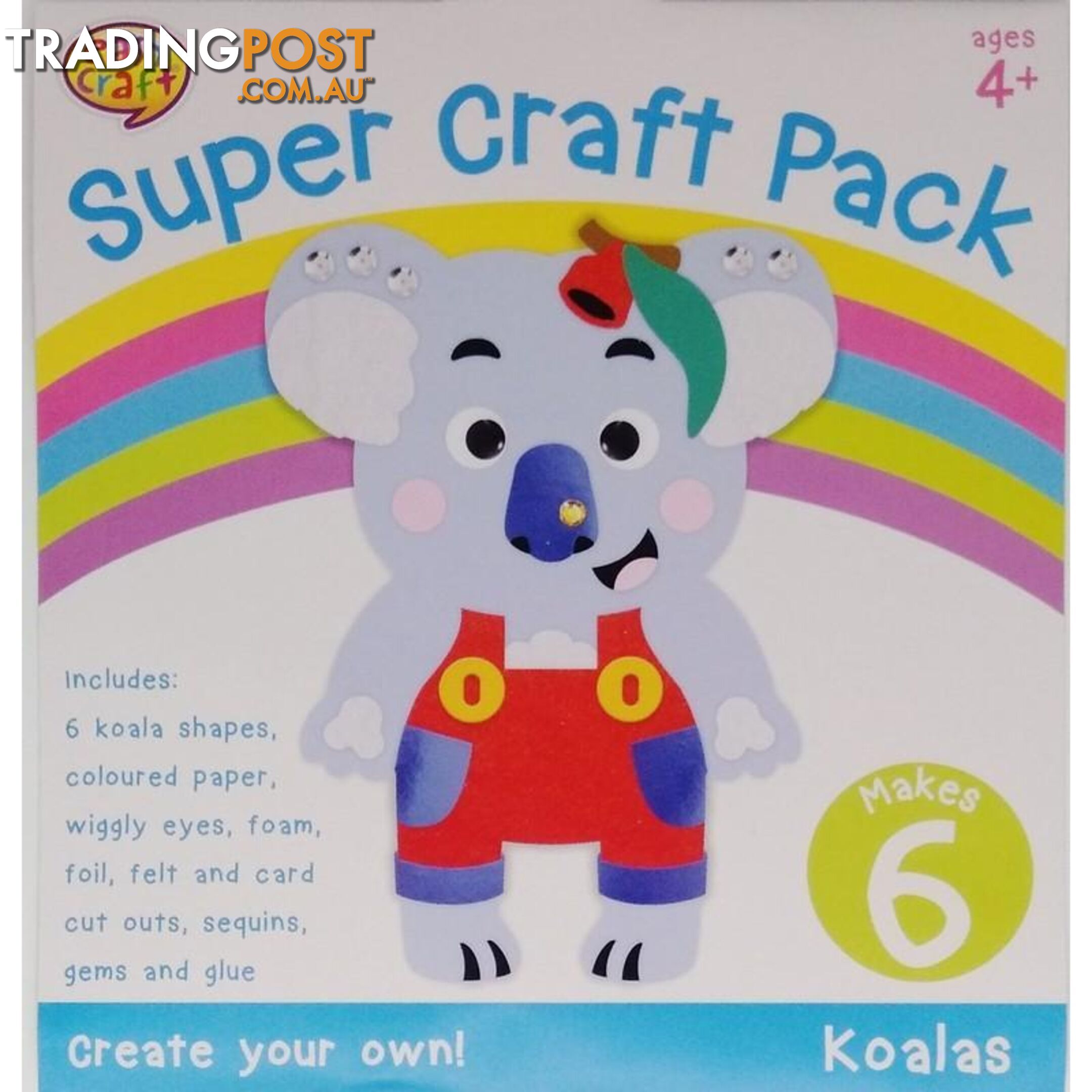 Super Craft Kit 6Pk 4 Assorted Designs - 800684