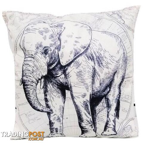 Decorative Zen Cushion Elephant 42x42cm - 800797