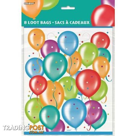 Balloon Birthday 8 Loot Bags - 011179422180