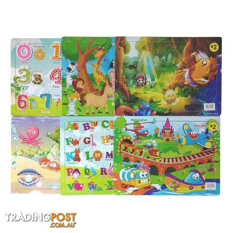 Wooden Jigsaw Puzzle 60Pcs assorted - 6905101011020