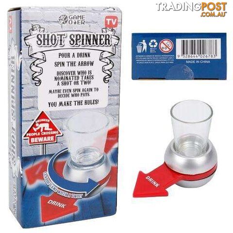 Spin the Shot Glass Drinking Fun Party Game - 9328644026783