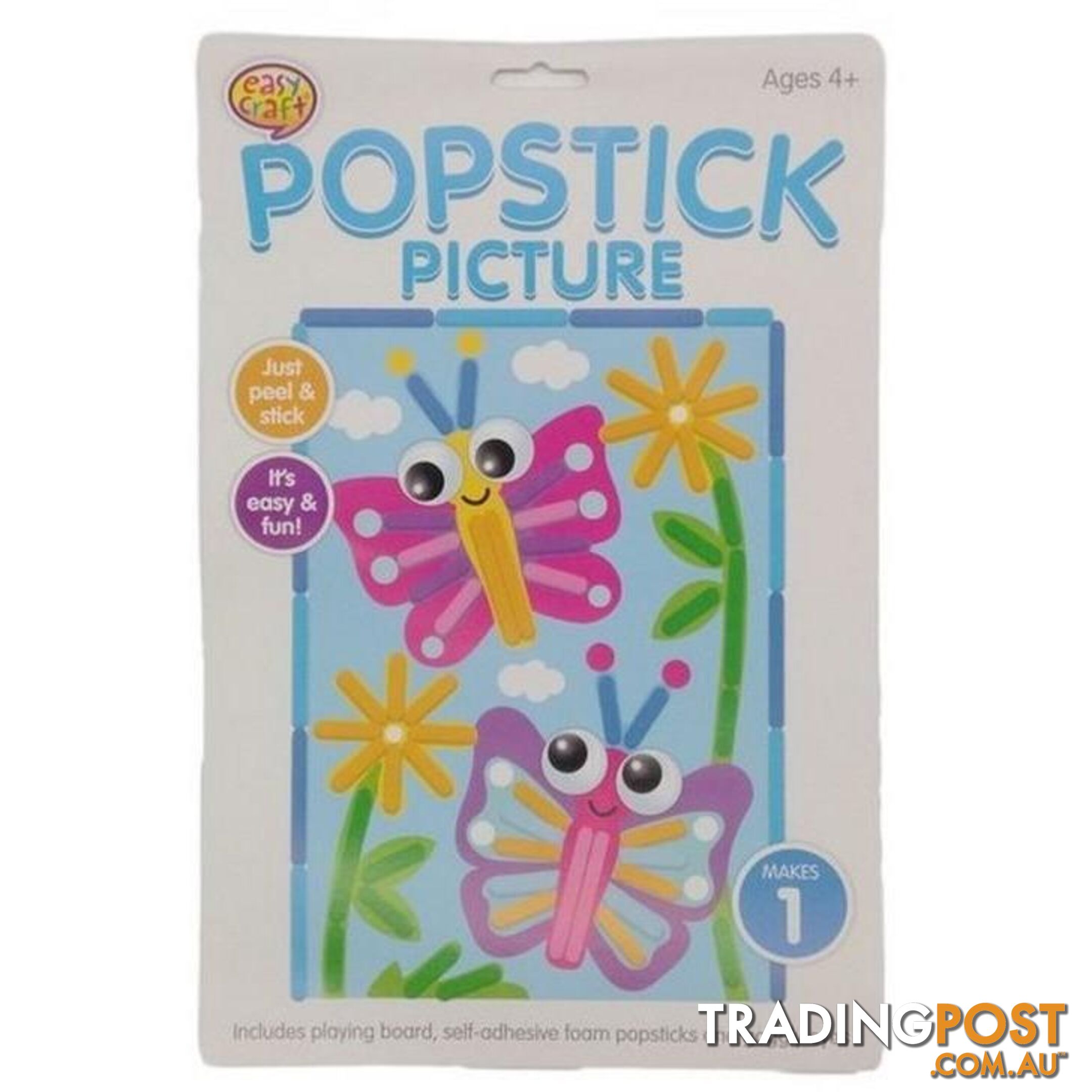 Popstick Picture Craft Kit Assorted 6 Designs - 800658