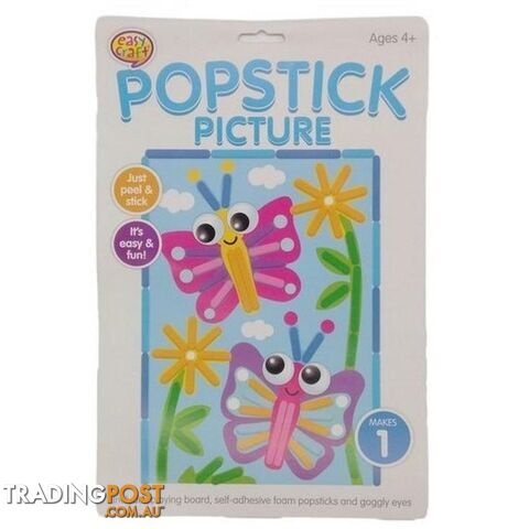 Popstick Picture Craft Kit Assorted 6 Designs - 800658