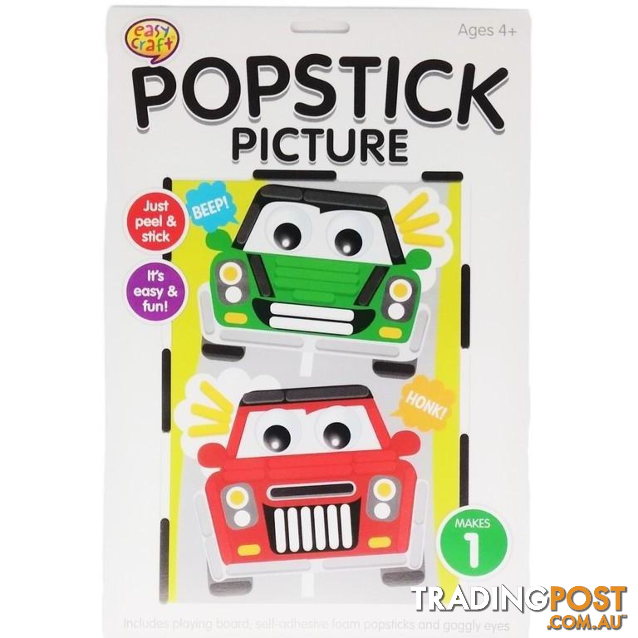 Popstick Picture Craft Kit Assorted 6 Designs - 800658