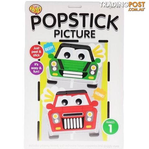 Popstick Picture Craft Kit Assorted 6 Designs - 800658