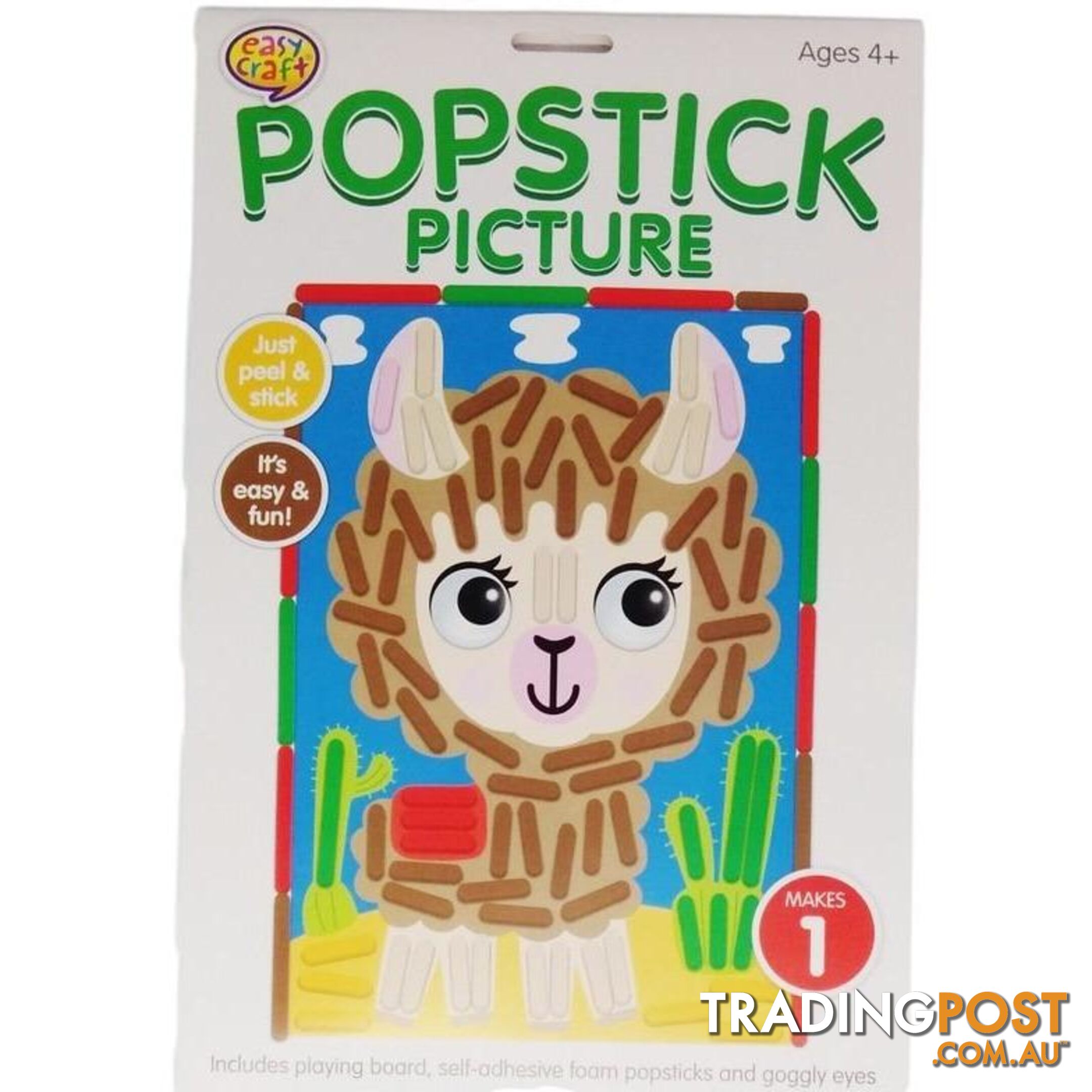 Popstick Picture Craft Kit Assorted 6 Designs - 800658