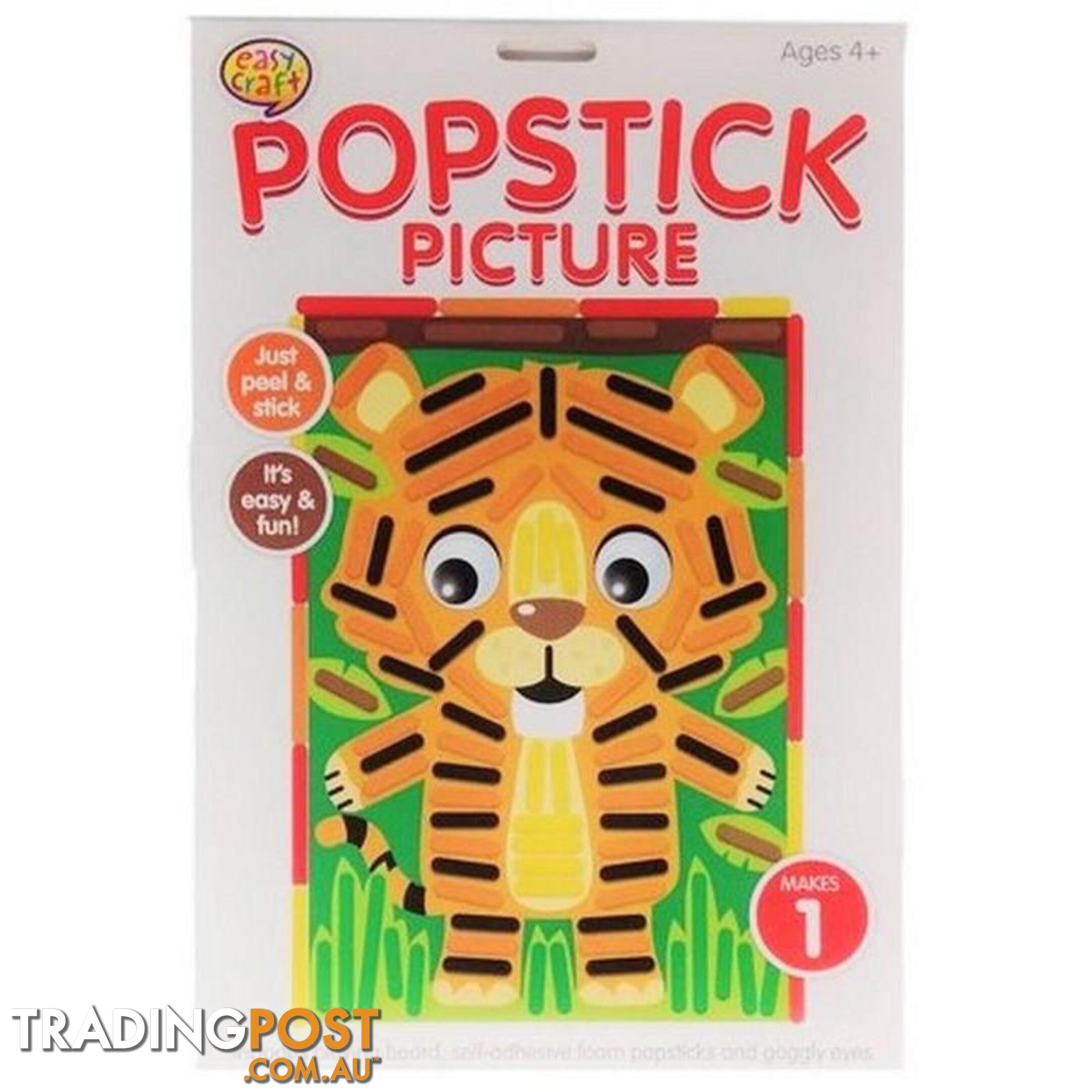 Popstick Picture Craft Kit Assorted 6 Designs - 800658