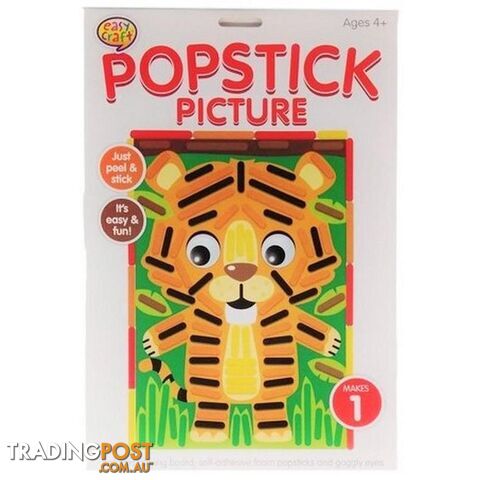 Popstick Picture Craft Kit Assorted 6 Designs - 800658