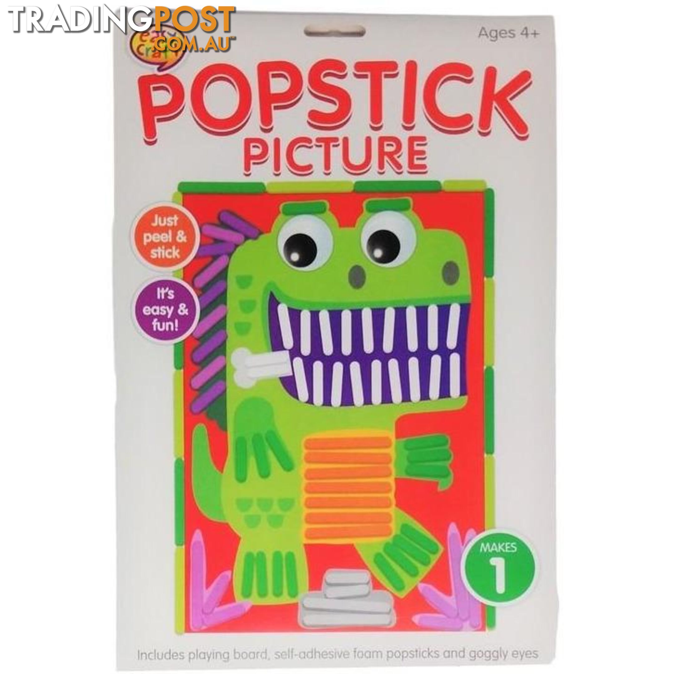 Popstick Picture Craft Kit Assorted 6 Designs - 800658