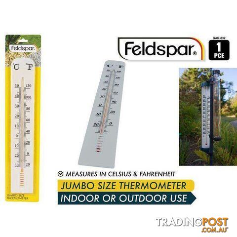 Jumbo Indoor and Outdoor Thermometer 40x6cm - 9315892208955