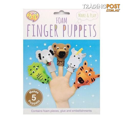 Foam Finger Puppet Kit 5Pk Assorted Designs - 800644 - photo 2 of 4