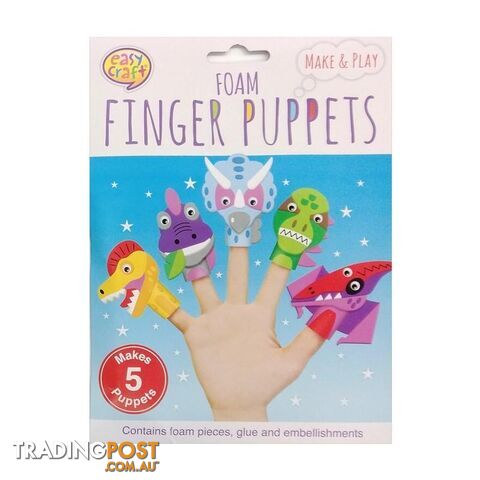 Foam Finger Puppet Kit 5Pk Assorted Designs - 800644 - photo 3 of 4