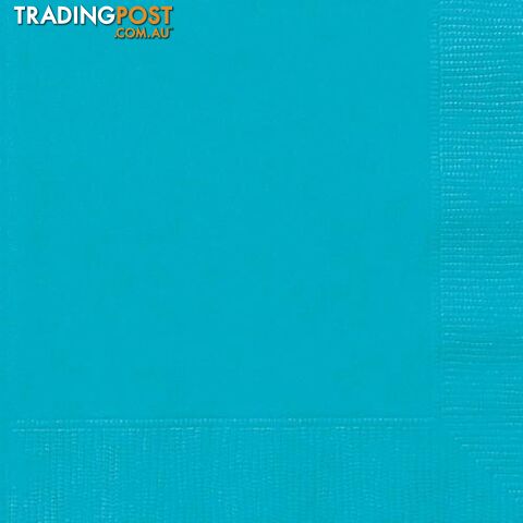 Carib Teal 20 Lunch Napkins - 011179336425