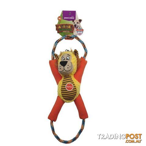 Pet Toy Animal Double Loop Yellow 37cm - 800456