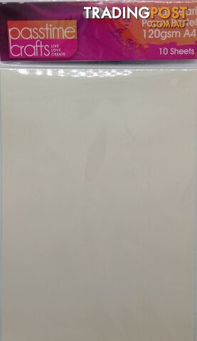 Metal Pearl Paper Pastel 120gsm A4 Off White 10 Pieces - 800306