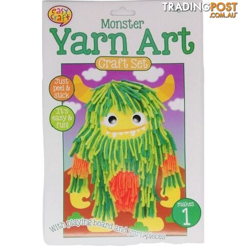 Yarn Art Craft Kit with Playing Board Assorted 4 Designs - 800666
