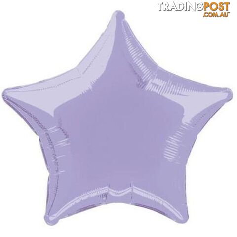 Lavender Star 50cm (20) Foil Balloon Packaged - 011179533145