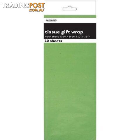 10 Tissue Sheets - Apple Green - 9311965062967