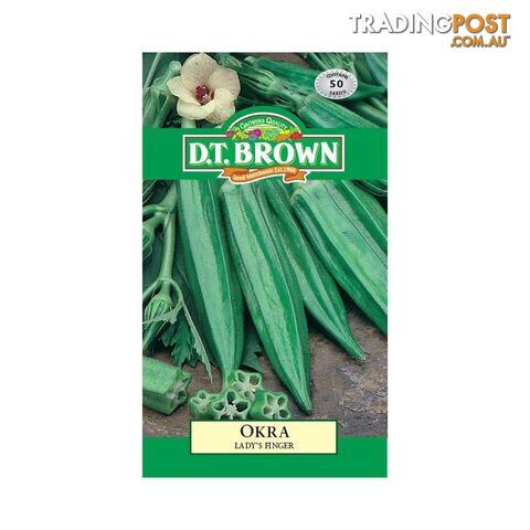 Okra Ladys Finger Seeds - 5030075022268