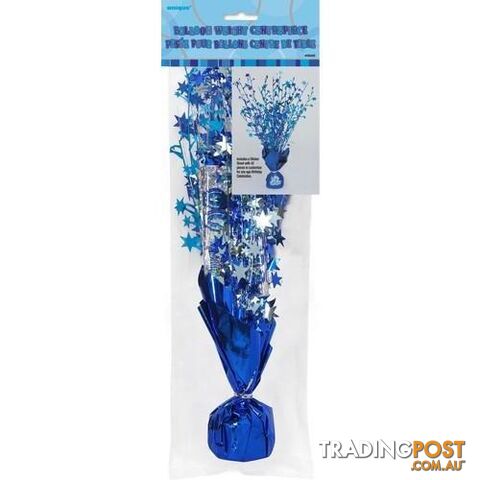 Glitz Blue Foil Balloon Weight And Sticker Sheet - 011179552405