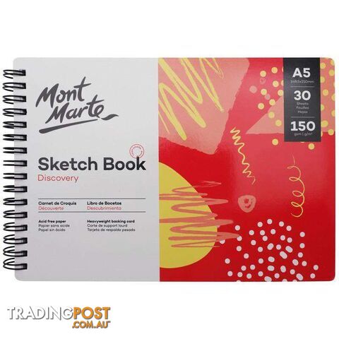 Discovery Sketch Book A5 (5.8 x 8.3in) 30 Sheets 150gsm - 9328577039386