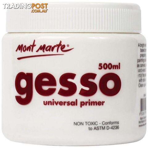 Mont Marte Gesso Tub 500ml Universal Primer - 9328577005831